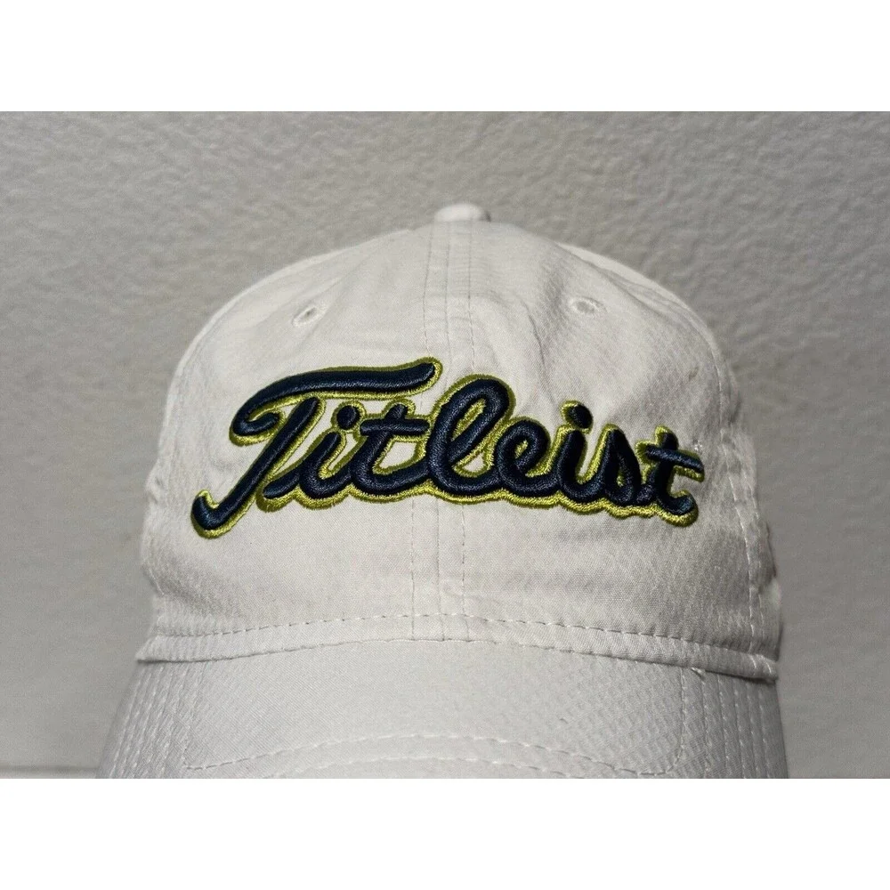 TITLEIST Womens Golf Hat Cap White Logo Adjustable Breast Cancer Awareness LGPA